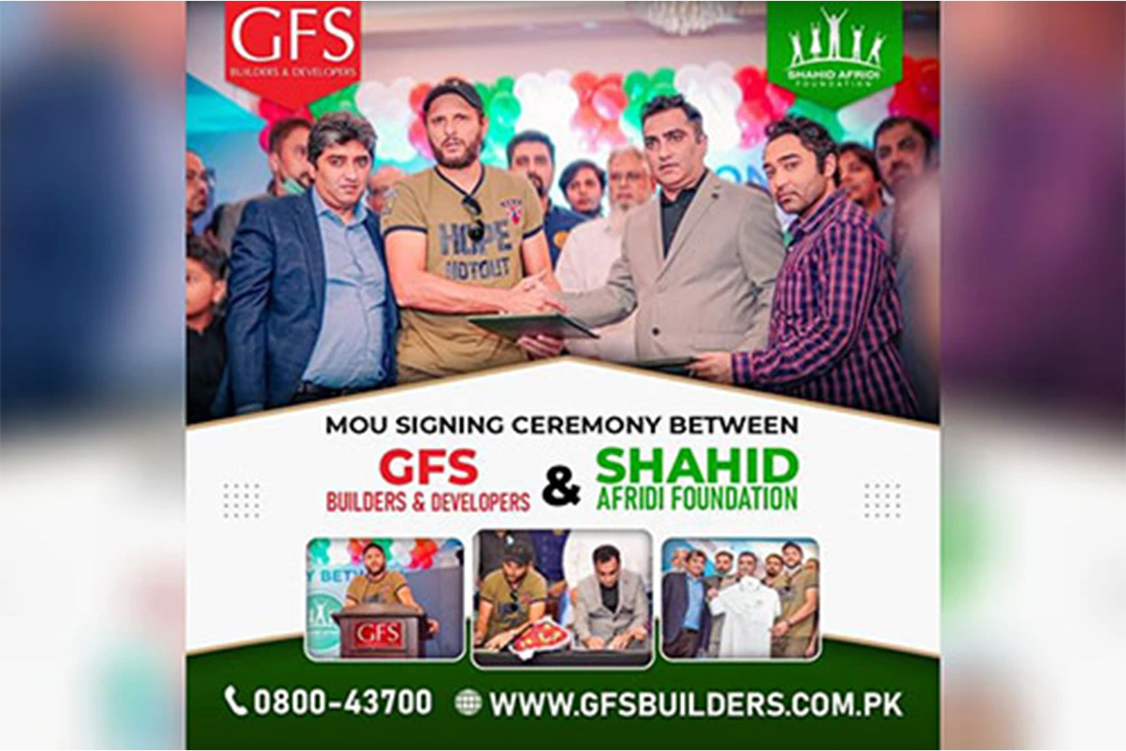 GFS X Shahid Afridi Foundation
