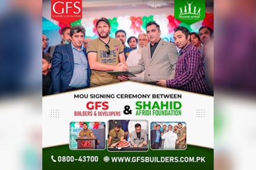Mou signing ceremony with Shahid Afridi Foundation