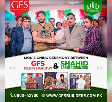 Mou signing ceremony with Shahid Afridi Foundation